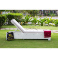 Simple Luxurious Design Resina sintética Rattan Sunbed ou Sun Lounger para Outdoor Garden Beach Pool móveis de vime